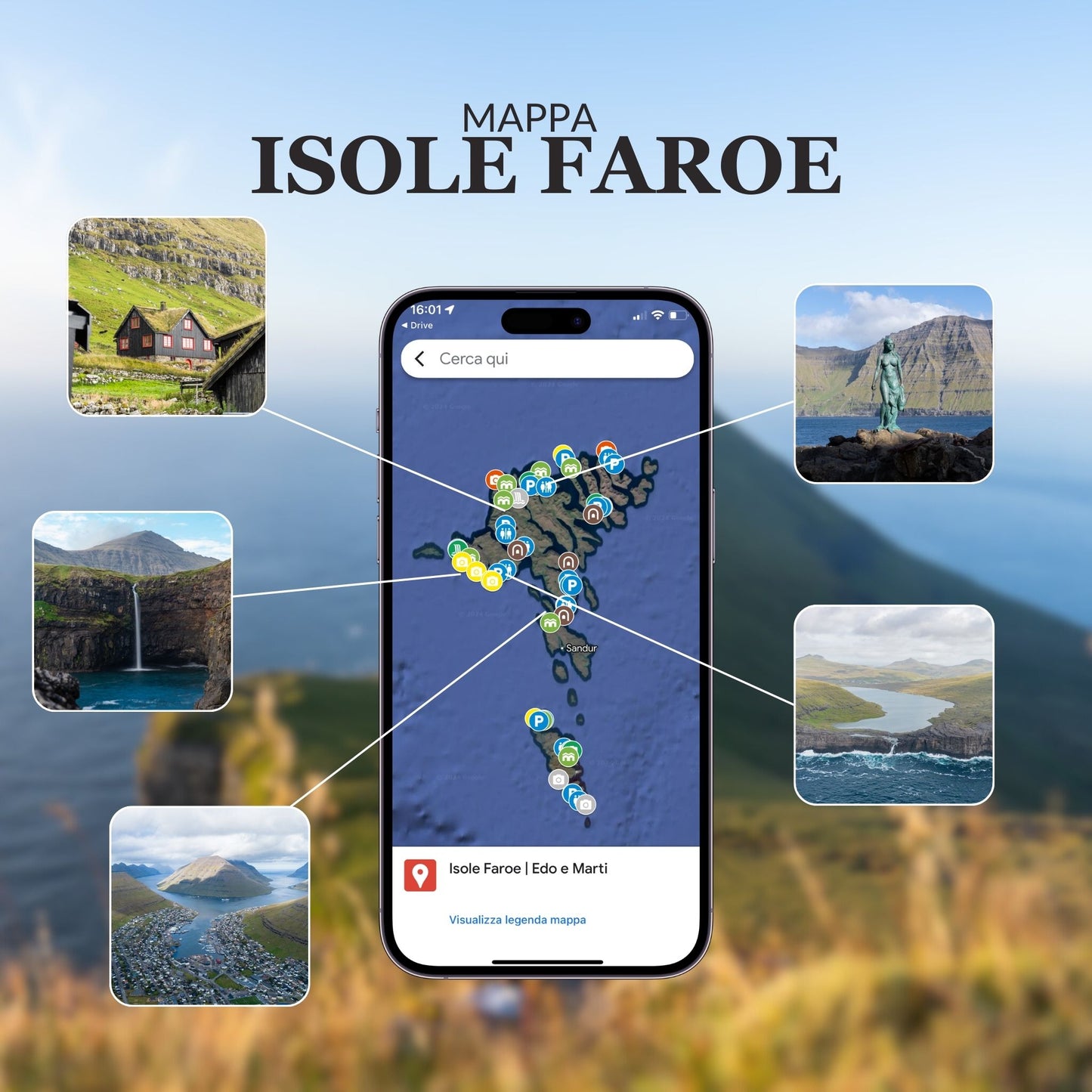 Mappa Isole Faroe